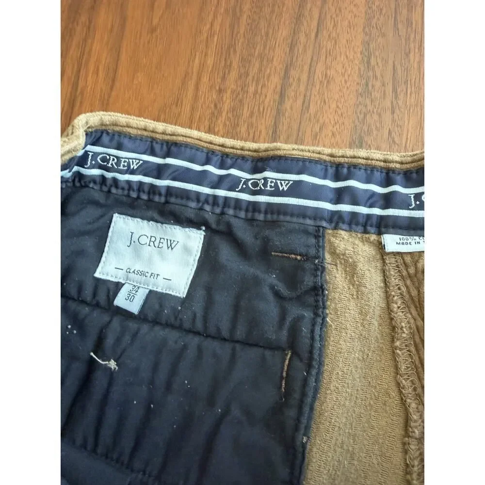 J.Crew Men's Classic Fit Courduroy Pants - Size 34x30